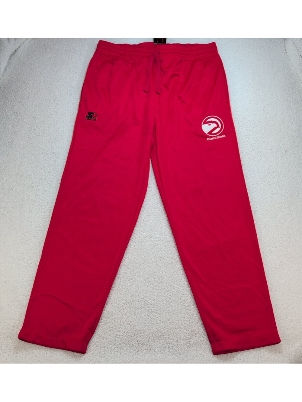 Y2K Atlanta Hawks Starter Jogger Pants Mens 2XL Embroidered Athletic Track Pants